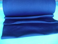 Poliéster con 25% hilo de cobre ,color azul oscuro , precio por  kilo